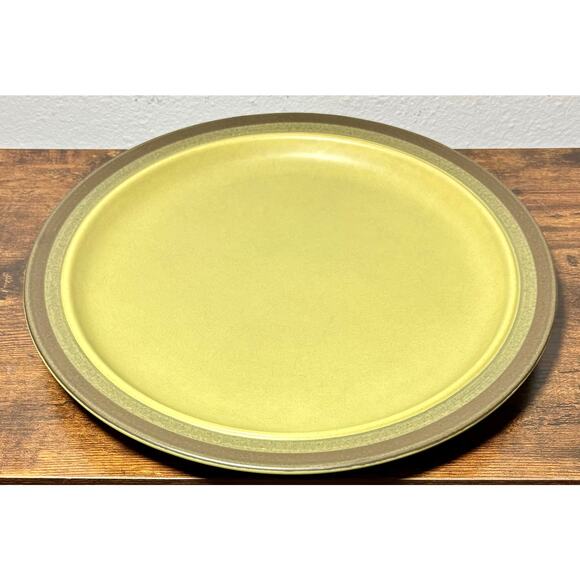 Vintage Arrow Stone Apache Green Kasuga Japan 12” Serving Platter Chop Plate 691 - Picture 3 of 6